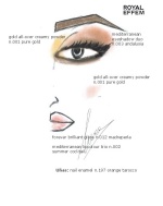 Imagen Boceto Maquillaje Profesional Look Andalucia de Coleccion Temporada Primavera Verano 2012 de Royal Effem, Mediterranean Flavors